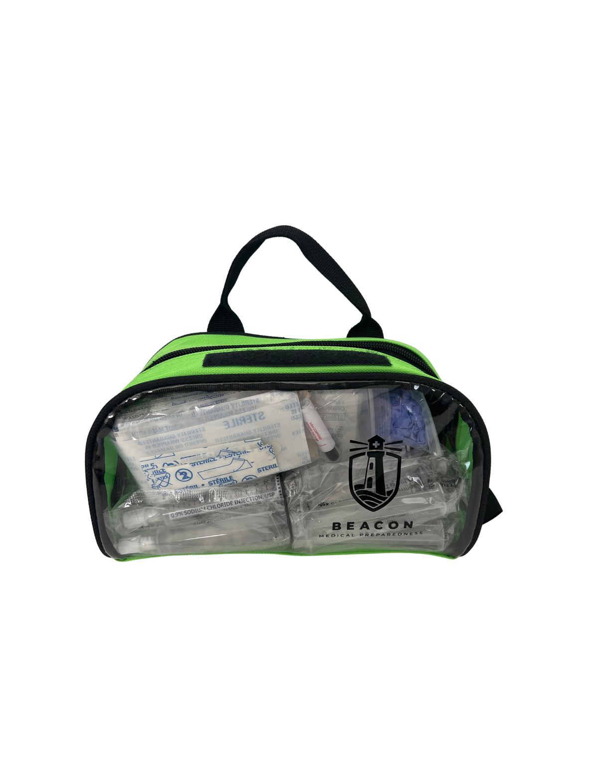 Green Bandage pouch restock contents
