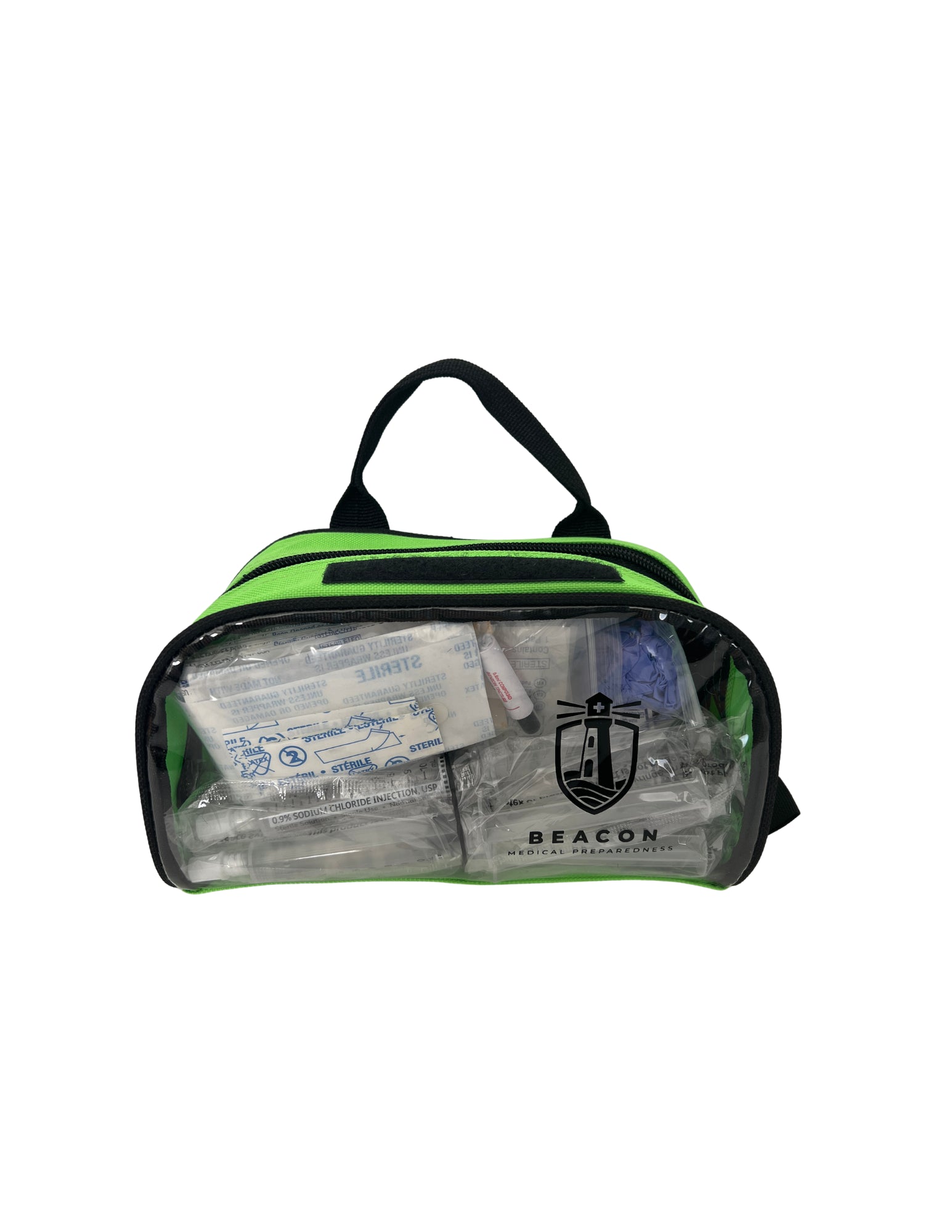 Green Bandage pouch restock contents