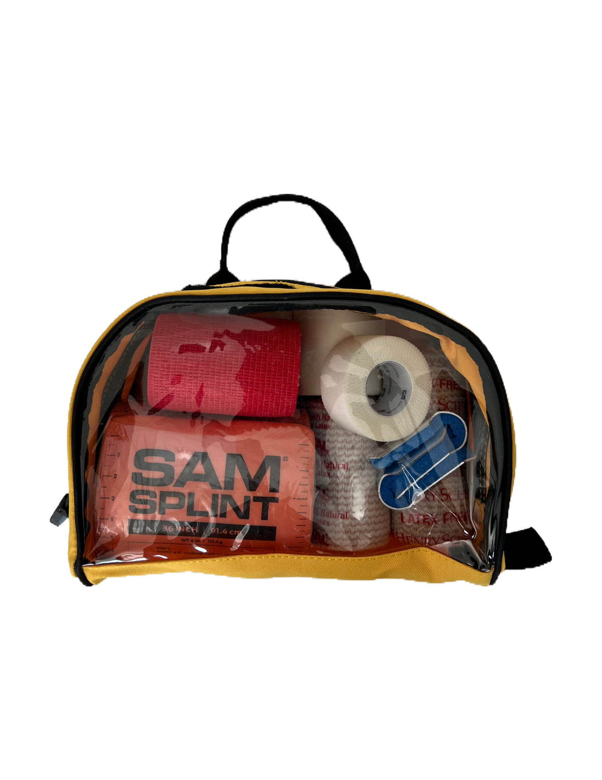 Yellow Ortho pouch restock contents